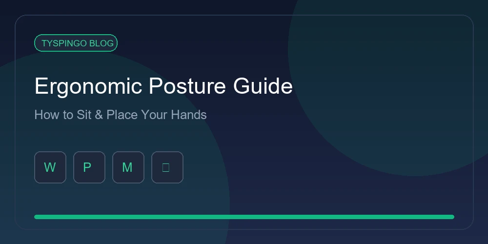 Proper Typing Posture Guide: How to Sit, Place Hands & Avoid Strain